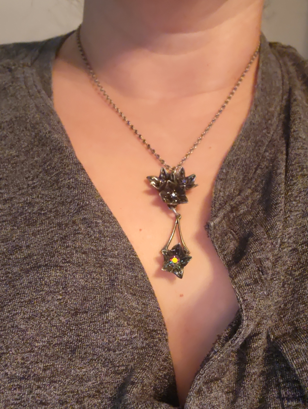 Martha Rotten Moon Blossom pendant succulent necklace